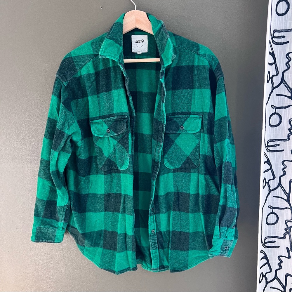 AERIE FLANNEL : oversized